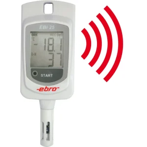 Máy ghi dữ liệu nhiệt độ và độ ẩm EBI 25-TH có radio, hãng ebro