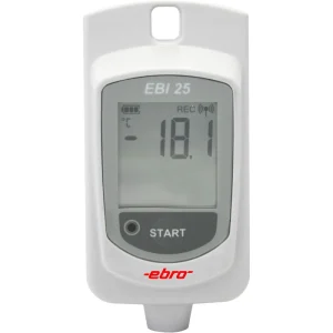 Bộ ghi dữ liệu nhiệt độ không dây EBI 25-T với cảm biến nhiệt độ bên trong, hãng ebro