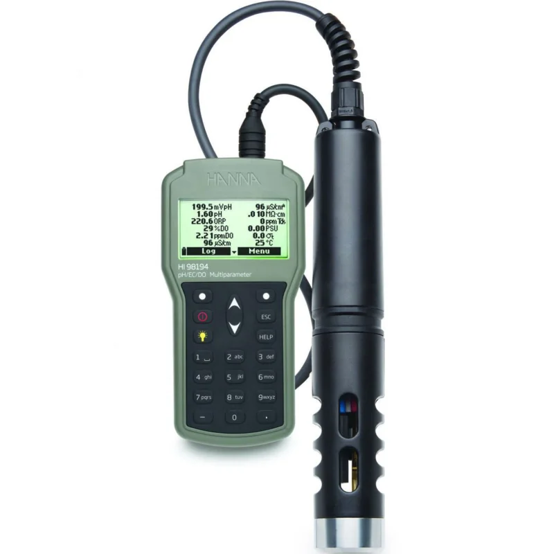 Máy đo đa thông số pH/độ dẫn điện/DO HI98194, hãng Hanna Instruments