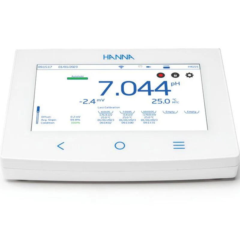 Máy đo pH/ORP tương thích mạng HI6221, hãng Hanna Instruments