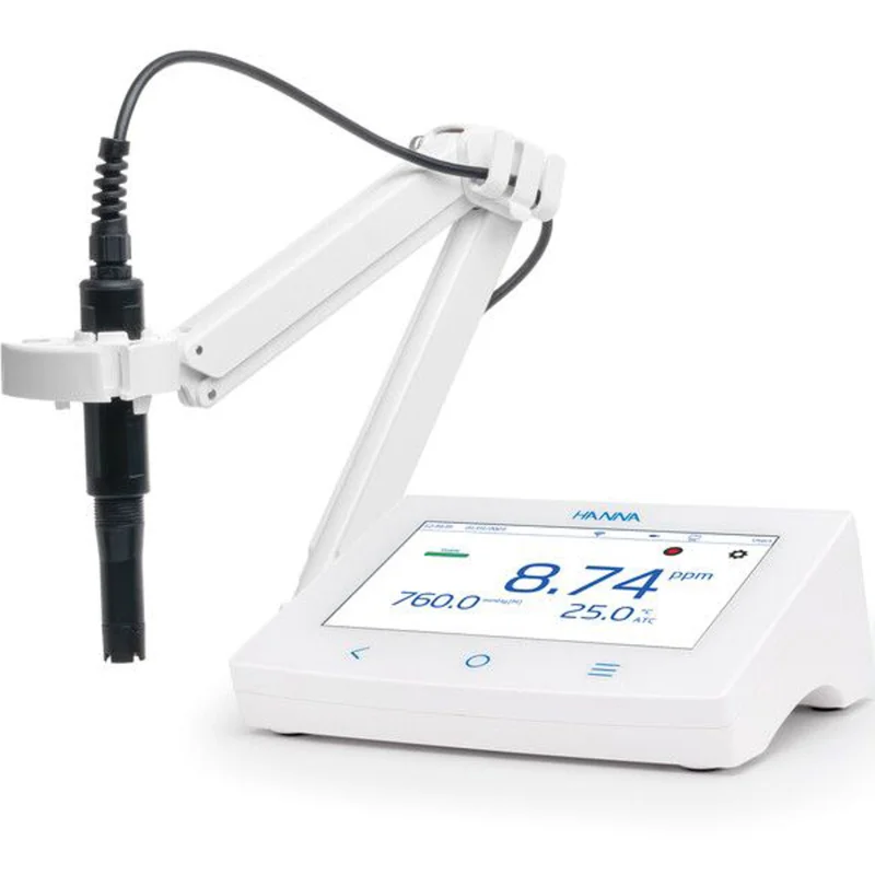 Máy đo nồng độ oxy tương thích mạng HI6421 với đầu dò quang học, hãng Hanna Instruments