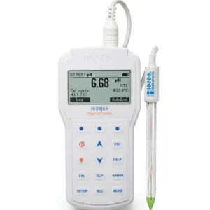 Máy đo pH/°C cầm tay chuyên nghiệp HI98164 dành cho sữa chua, hãng Hanna Instruments