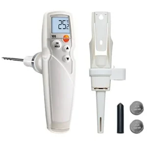 Nhiệt kế một tay với đầu đo nhiệt độ thực phẩm đông lạnh, hãng testo 105