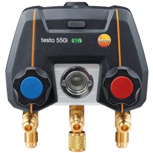 Thiết bị hỗ trợ lắp đặt kỹ thuật số điều khiển bằng ứng dụng, Bluetooth, khối van 2 chiều, hãng testo 550i